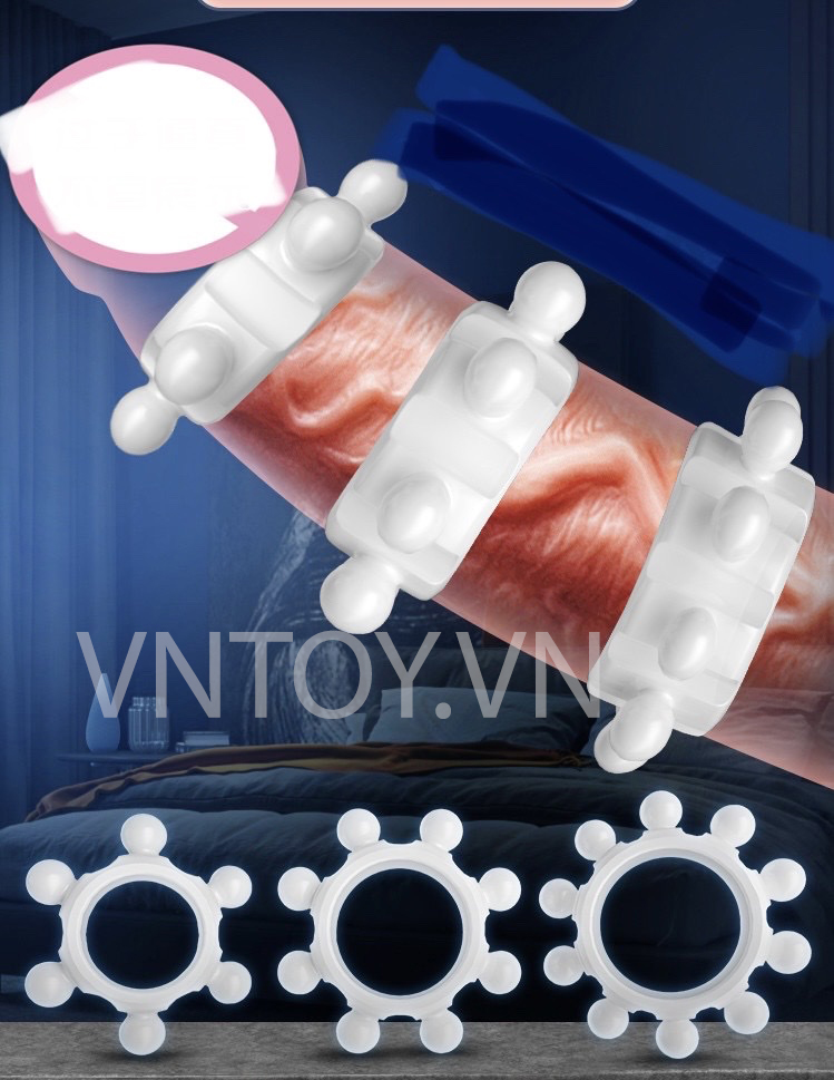 Vòng đeo dương vật bi gai đặc siêu kích thích