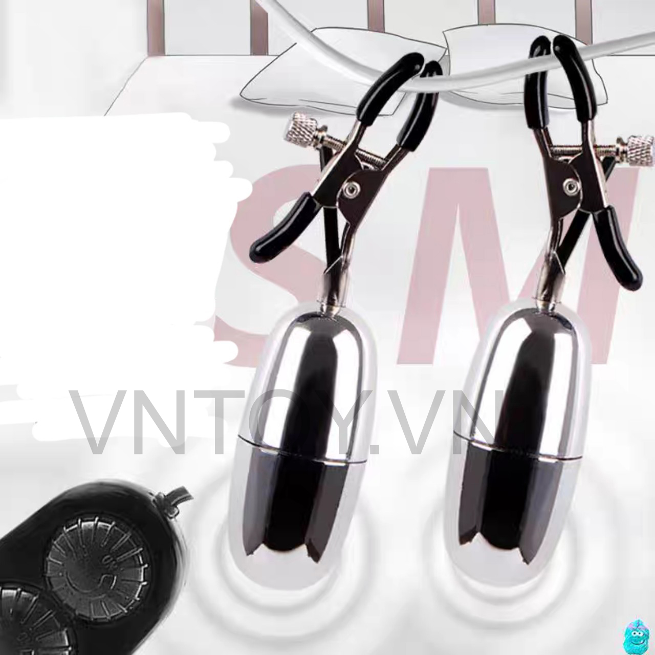 Trứng rung tình yêu kẹp đầu ti