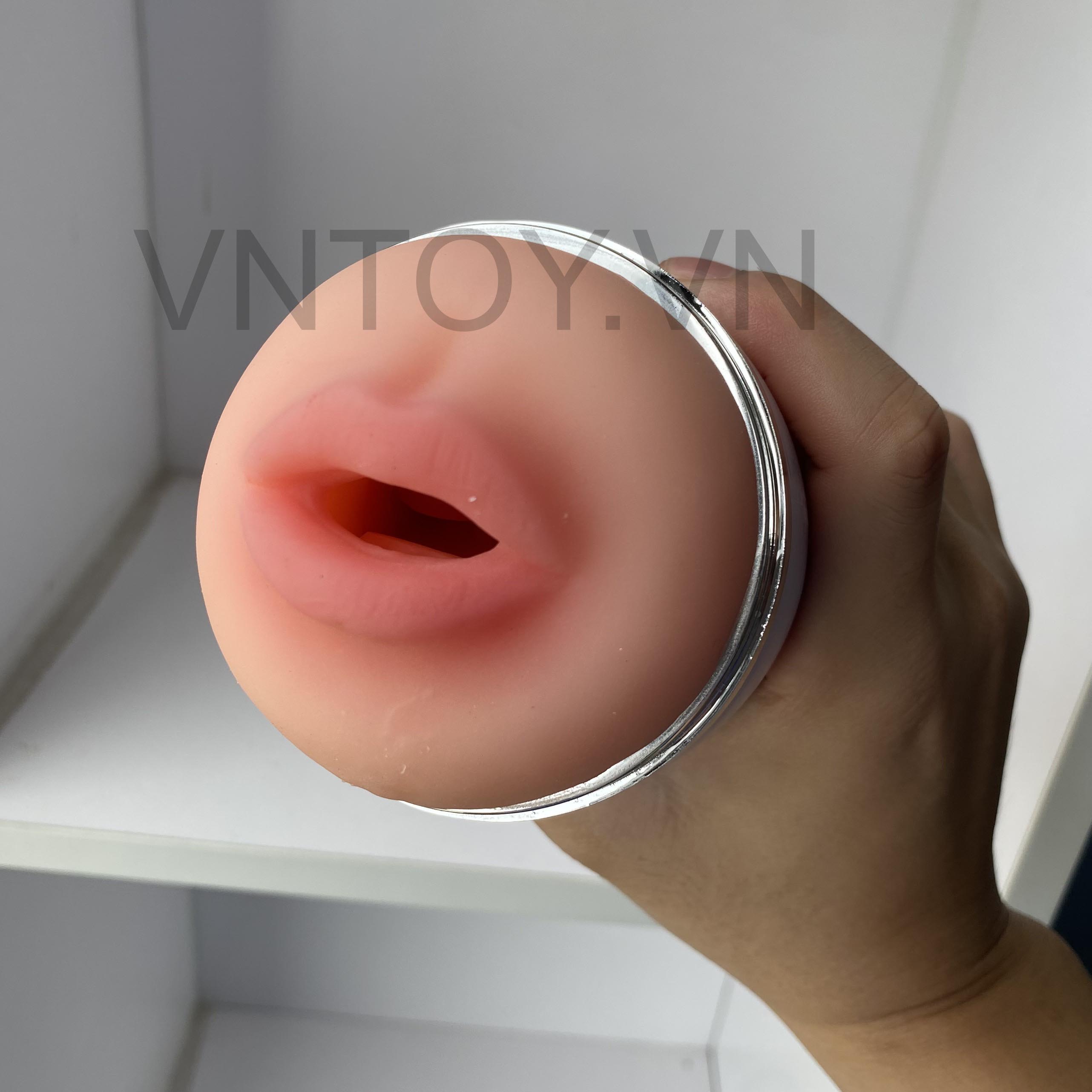 Cốc thủ dâm 2 đầu tự động rung rên la sưởi ấm hình âm đạo và môi