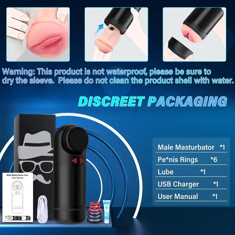 Âm Đạo Giả GloryFox 4 Chế Độ Đa Năng Rung Thụt Hút