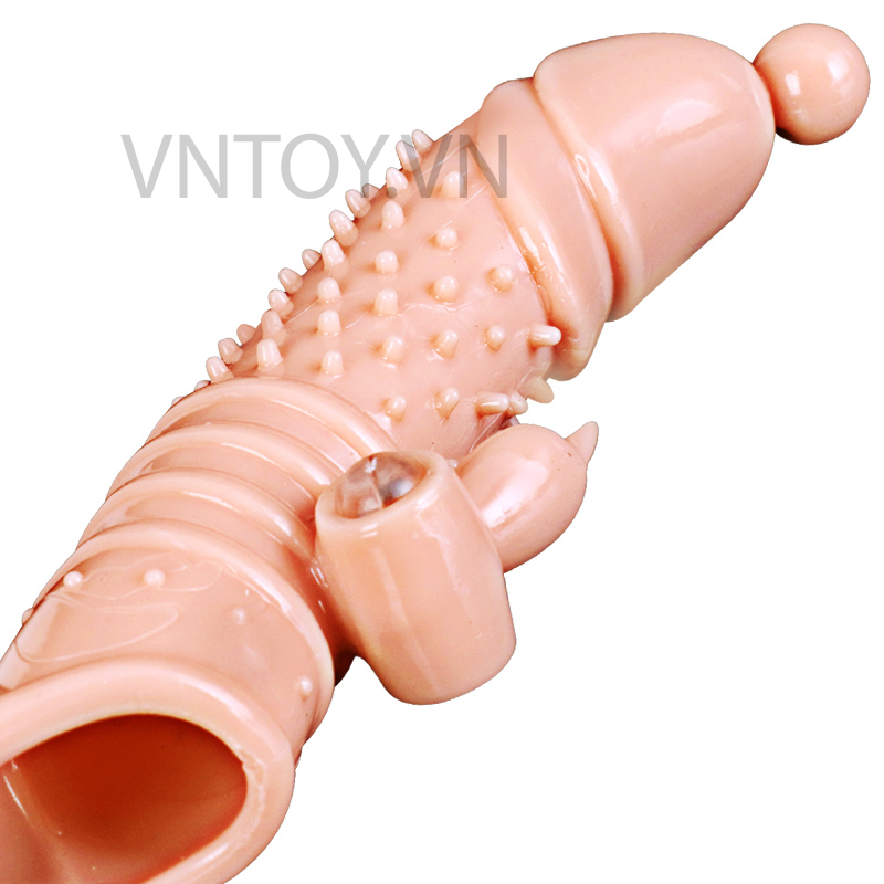 Bao cao su đôn dên rung Jiuai gắn 2 động cơ