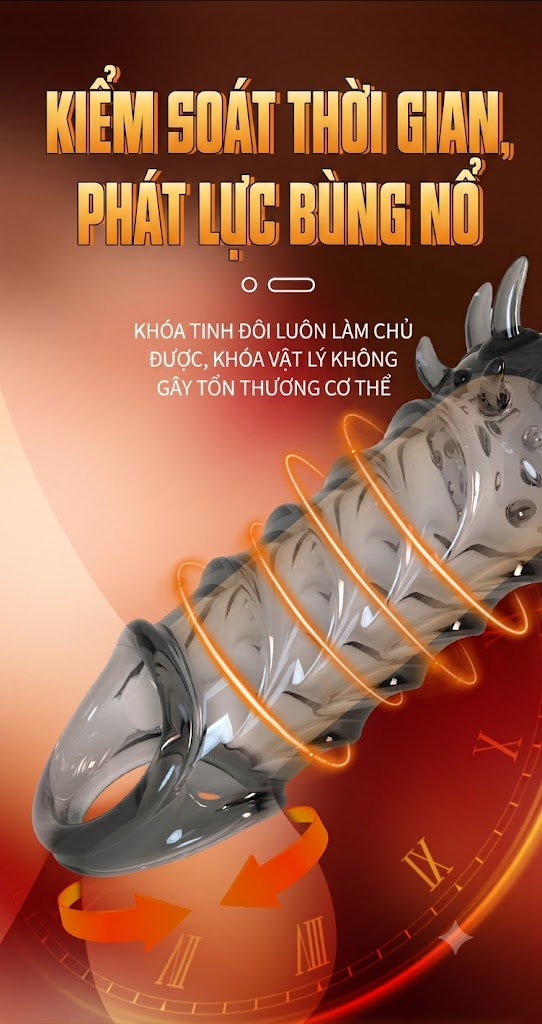 Bao Đôn Gai Mềm Tiger Tooth Meleon Sleeve Kích Thích Cao Cấp