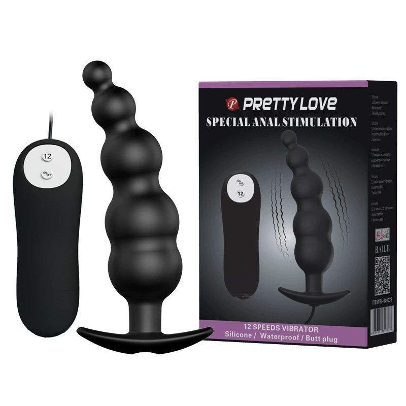 Butt Plug Rung Thông Minh Pretty Love Silicone Chống Nước 12 Chế Độ