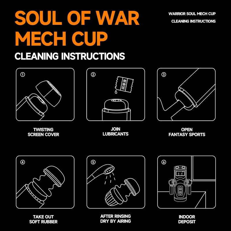 Cốc Massage Tự Động Warrior Mech Rung Thụt Điều Khiển Qua App