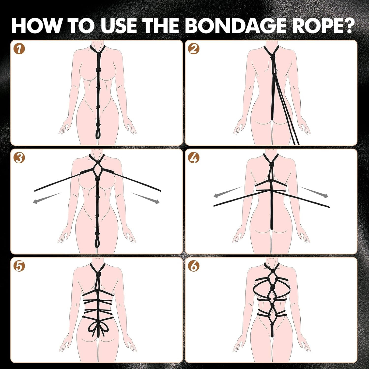 Dây trói BDSM 10m bằng cotton mềm - Dây trói Bondage Shibari