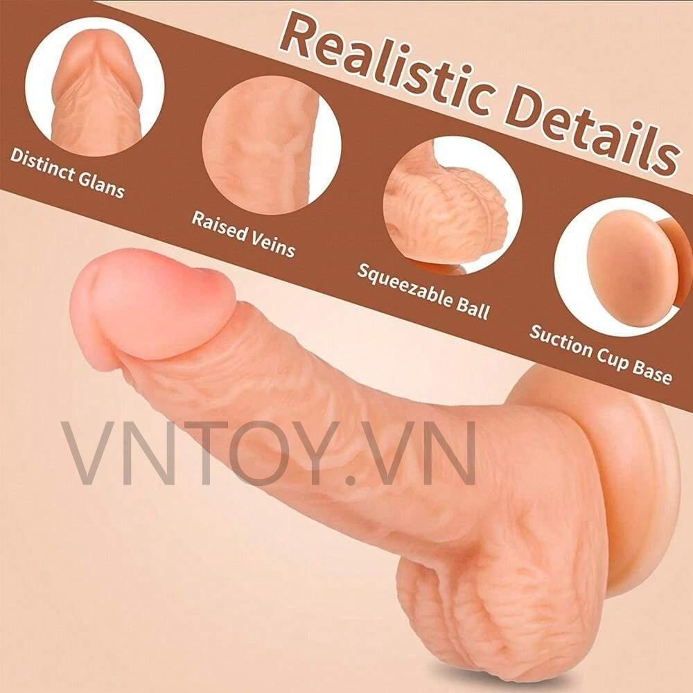 Dương vật giả cỡ lớn trắng hồng phong cách châu Âu