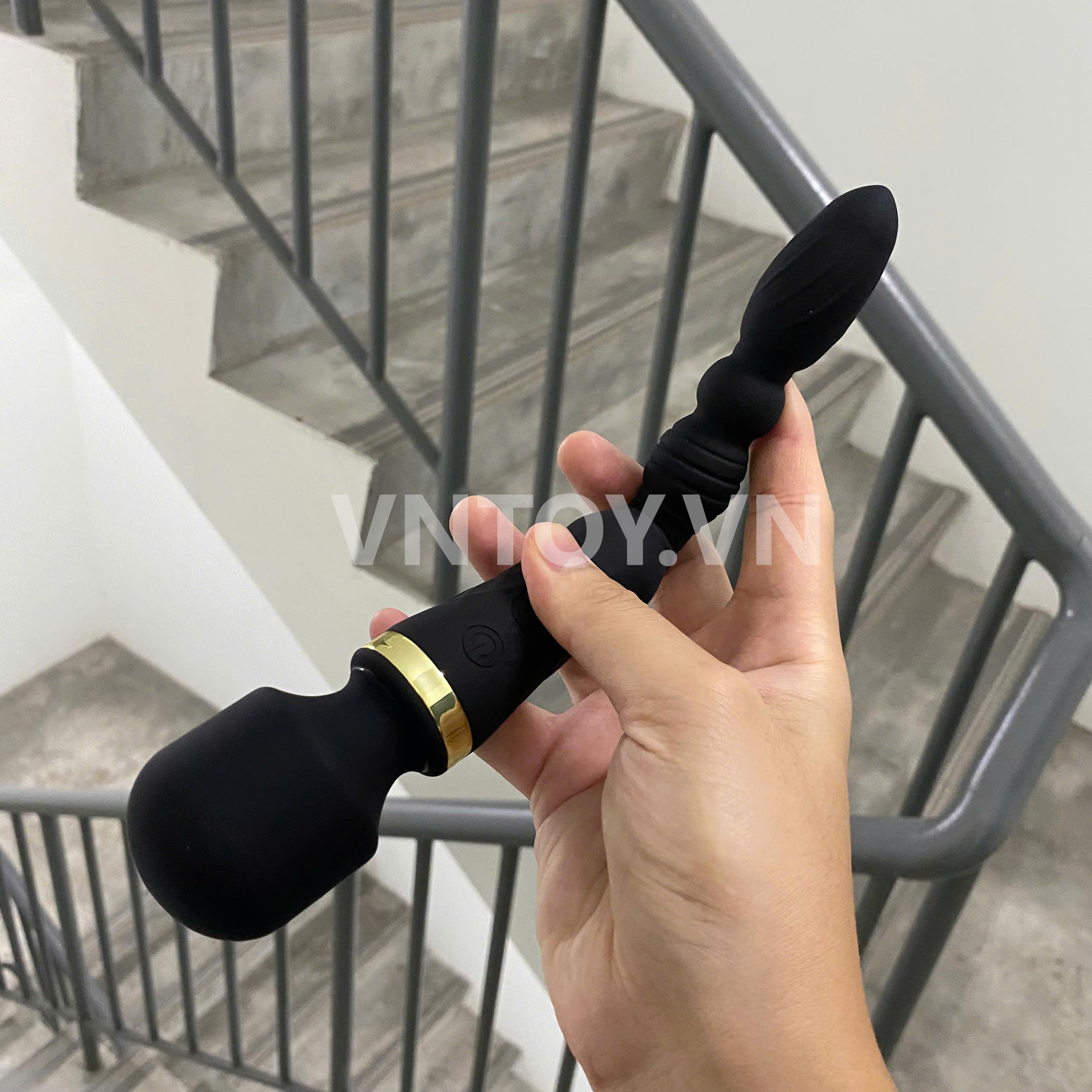 Dildo Rung Đôi Silicone Mềm Nhiều Chế Độ Rung Hậu Môn Âm Đạo – Siêu Phê Double Vibration Cho Couple & Solo Play