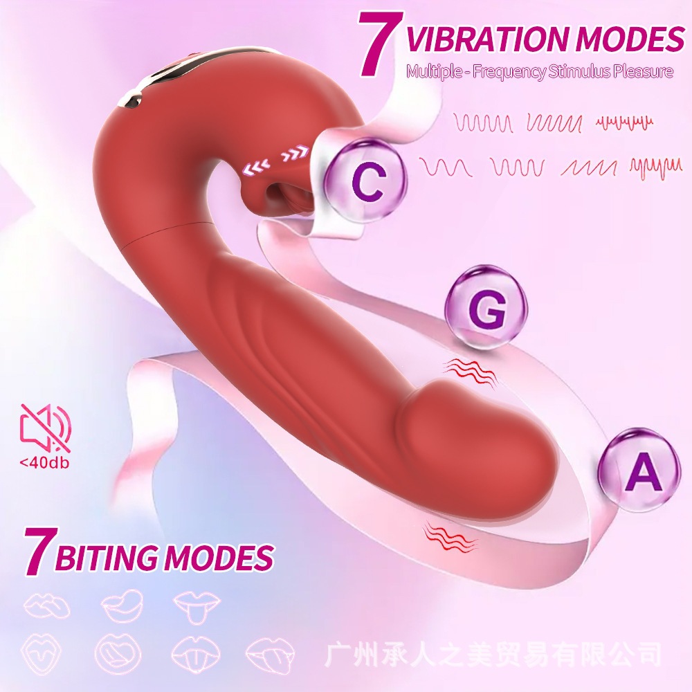 Máy Rung Lưỡi Massage Điểm G & Âm Vật Rung Thụt Đa Chức Năng