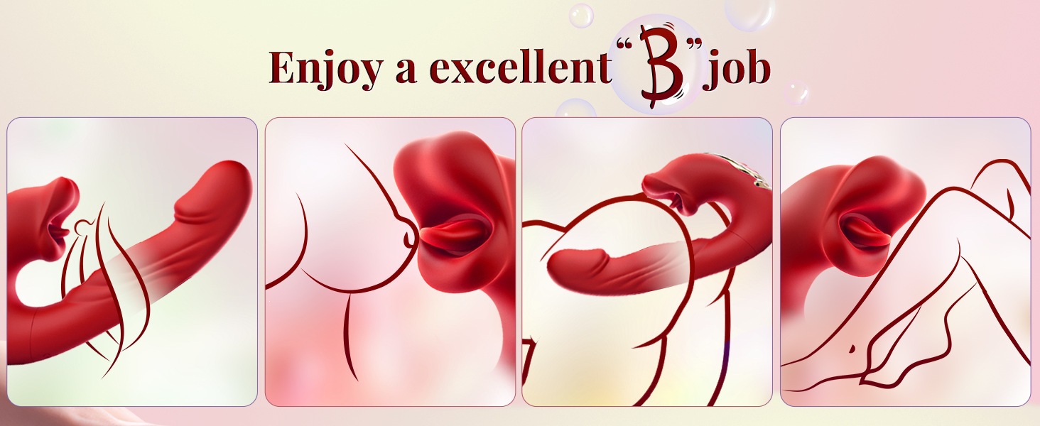 Máy Rung Lưỡi Massage Điểm G & Âm Vật Rung Thụt Đa Chức Năng