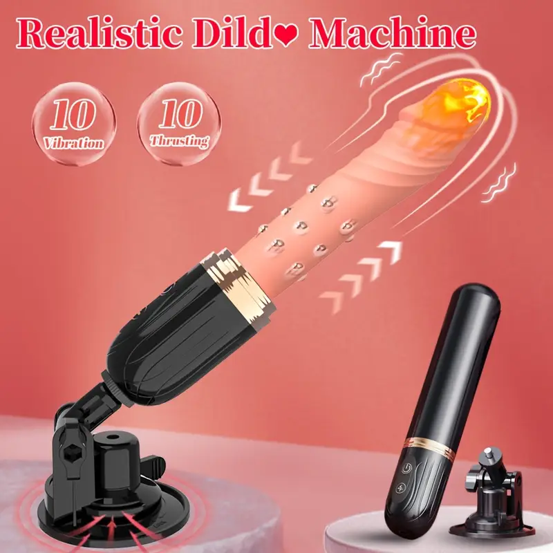 Máy Rung Nữ 3 Trong 1 Rung Thụt Tỏa Nhiệt 40 Độ Kèm Remote