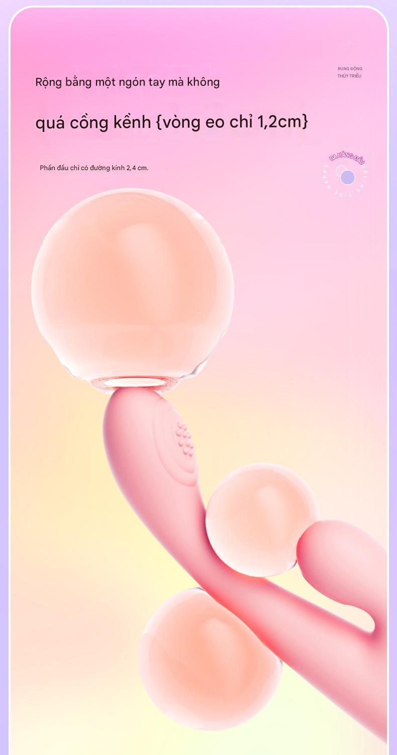 Máy Rung Rabbit Love 2 Đầu Đa Tần Số Silicon Mềm Cao Cấp