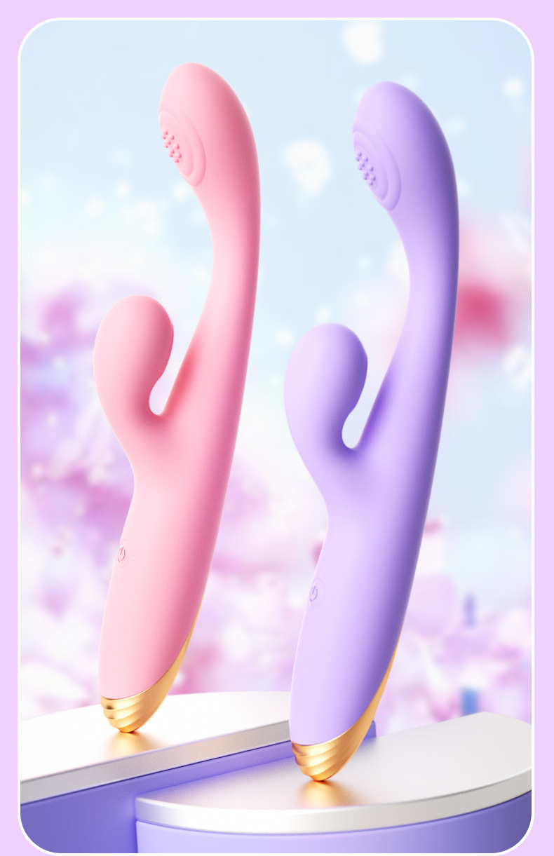 Máy Rung Rabbit Love 2 Đầu Đa Tần Số Silicon Mềm Cao Cấp