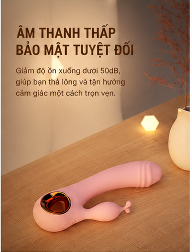 Máy Rung Thỏ Điểm G 2-in-1 Rung Mạnh Thiết Kế Cong Ôm Sát