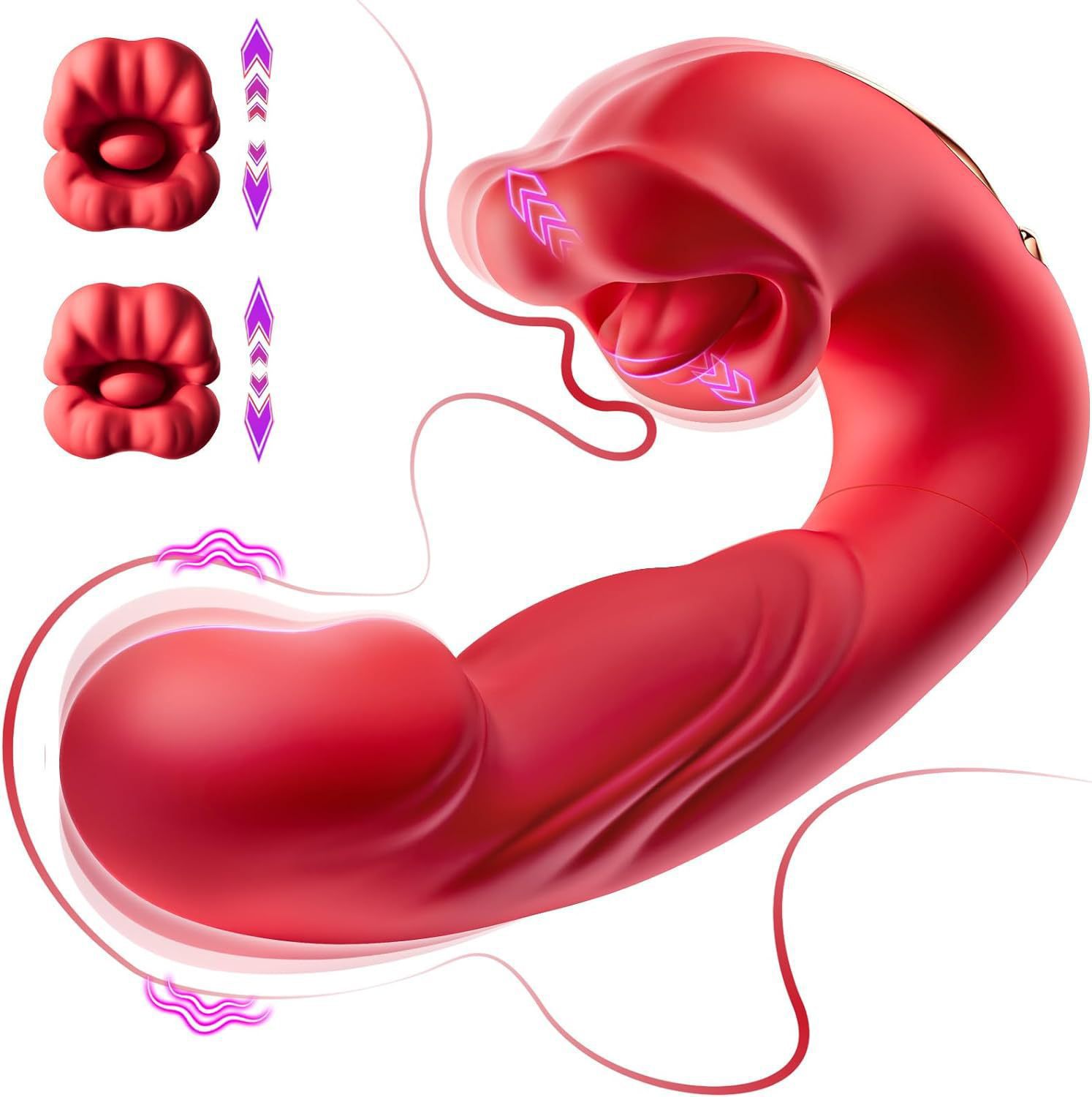 Máy Thủ Dâm Big Mouth Kết Nối App Rung Thụt Liếm Đa Chế Độ