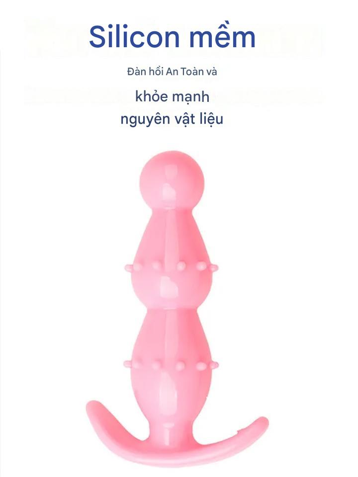 Nút Hậu Môn Silicon Gai 3 Tầng Đế Mỏ Neo Cao Cấp