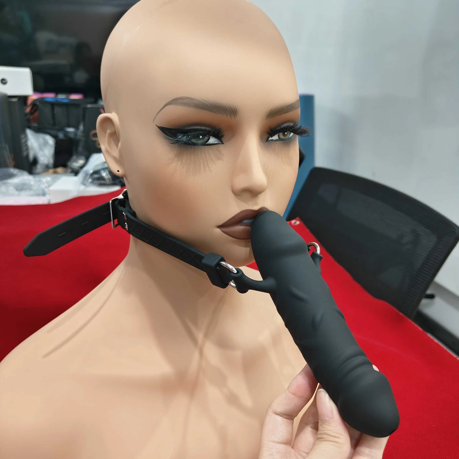 Nút Miệng Hình Dương Vật Gag BDSM Có Dây Đeo