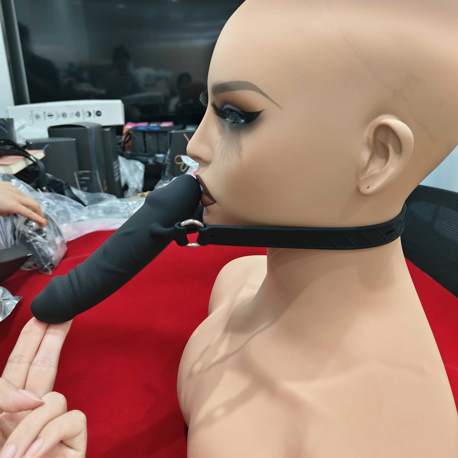 Nút Miệng Hình Dương Vật Gag BDSM Có Dây Đeo