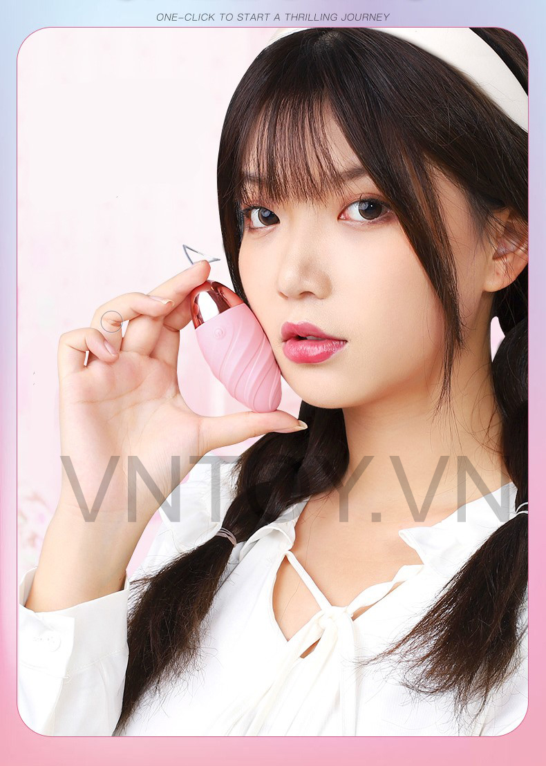 Trứng rung điều khiển từ xa xoắn âm đạo sạc pin