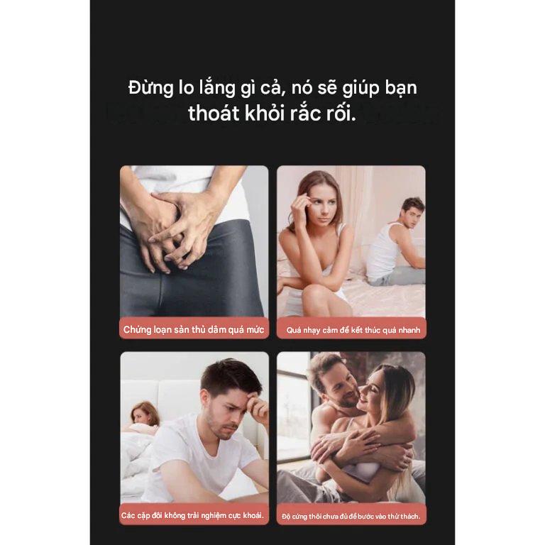 Penis Sleeve Đôn Dương Vật Silicon Mềm Co Giãn Thoải Mái