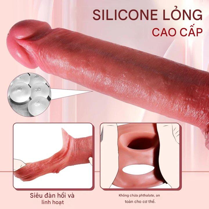 Penis Sleeve Đôn Dương Vật Silicon Mềm Co Giãn Thoải Mái
