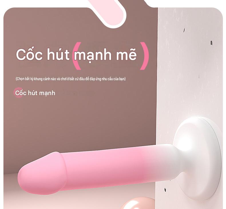Plug Hậu Môn Wikish Hồng Gradient Silicon Mềm Mại