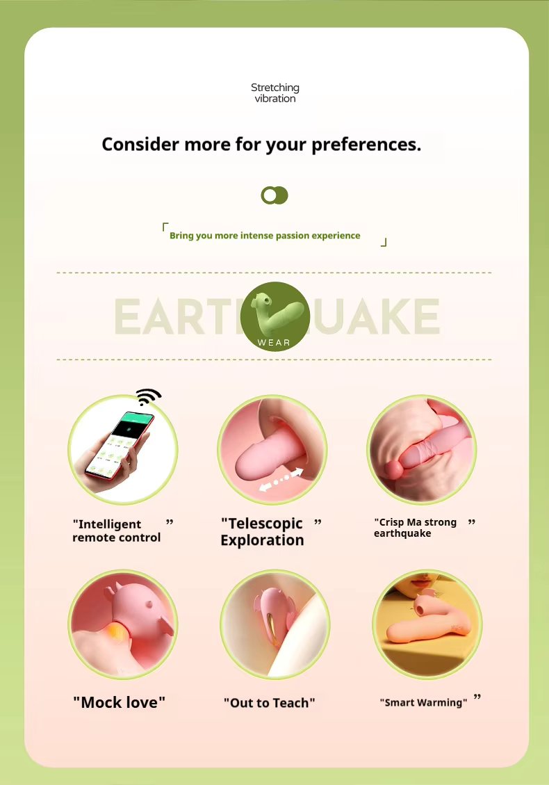 Quần Lót Little Devil Đa Năng Rung Thụt Sưởi Ấm Telescopic Cao Cấp