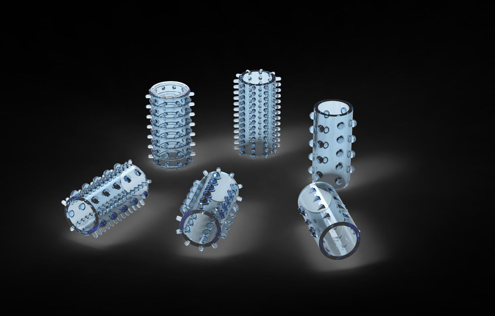 Set 6 Bao Đôn Silicon Cao Cấp Gai Gân Đa Dạng Tăng Cảm Giác