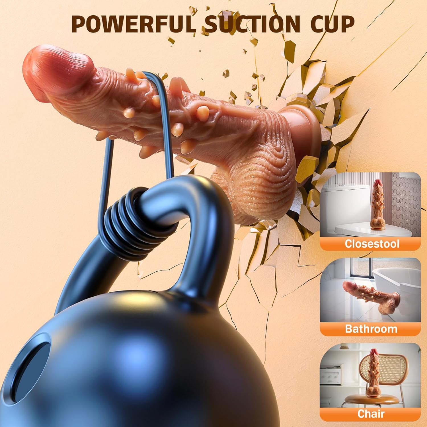 Sextoy Dildo Rung Thụt Silicon Gai Nổi Điều Khiển Không Dây