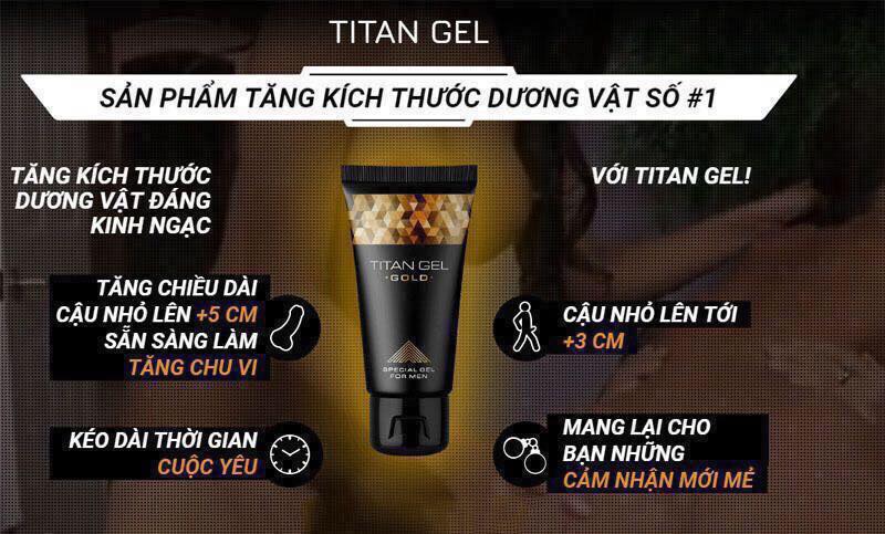 Titan Gel Gold – Giải Pháp Tự Nhiên Tăng Kích Thước Dương Vật