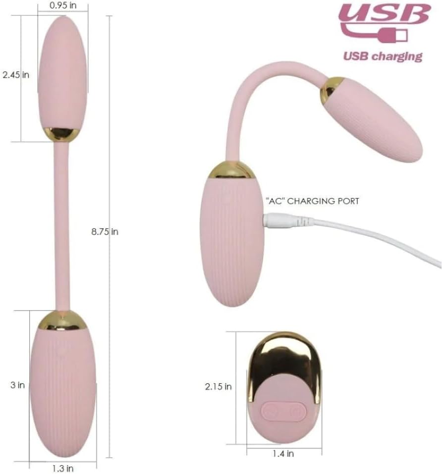 Trứng Rung Kép Remote Không Dây Rung Hai Đầu Cao Cấp