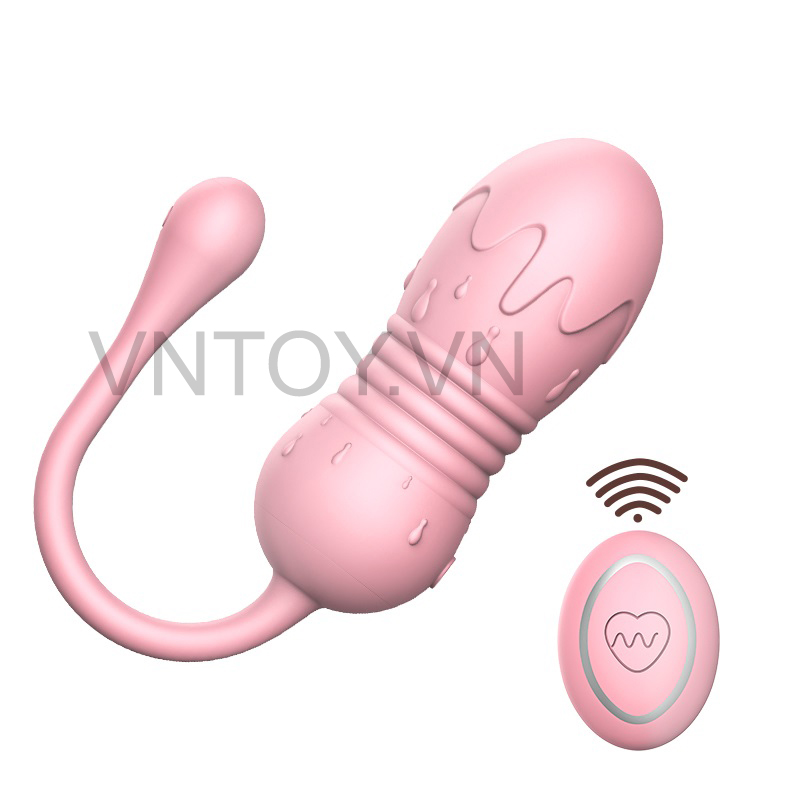 Trứng rung điều khiển từ xa rung thụt tự động cao cấp