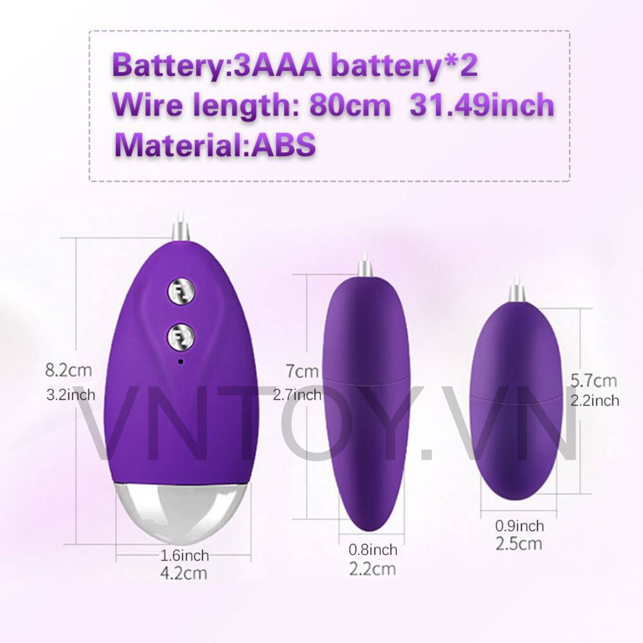 Trứng rung tình yêu 2 đầu Silicon 12 chế độ rung