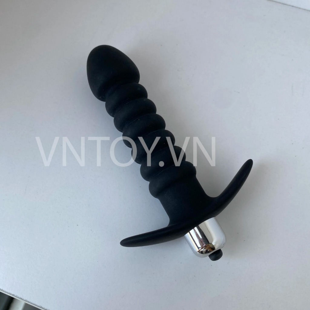 Dụng cụ gắn hậu môn Silicon có rung