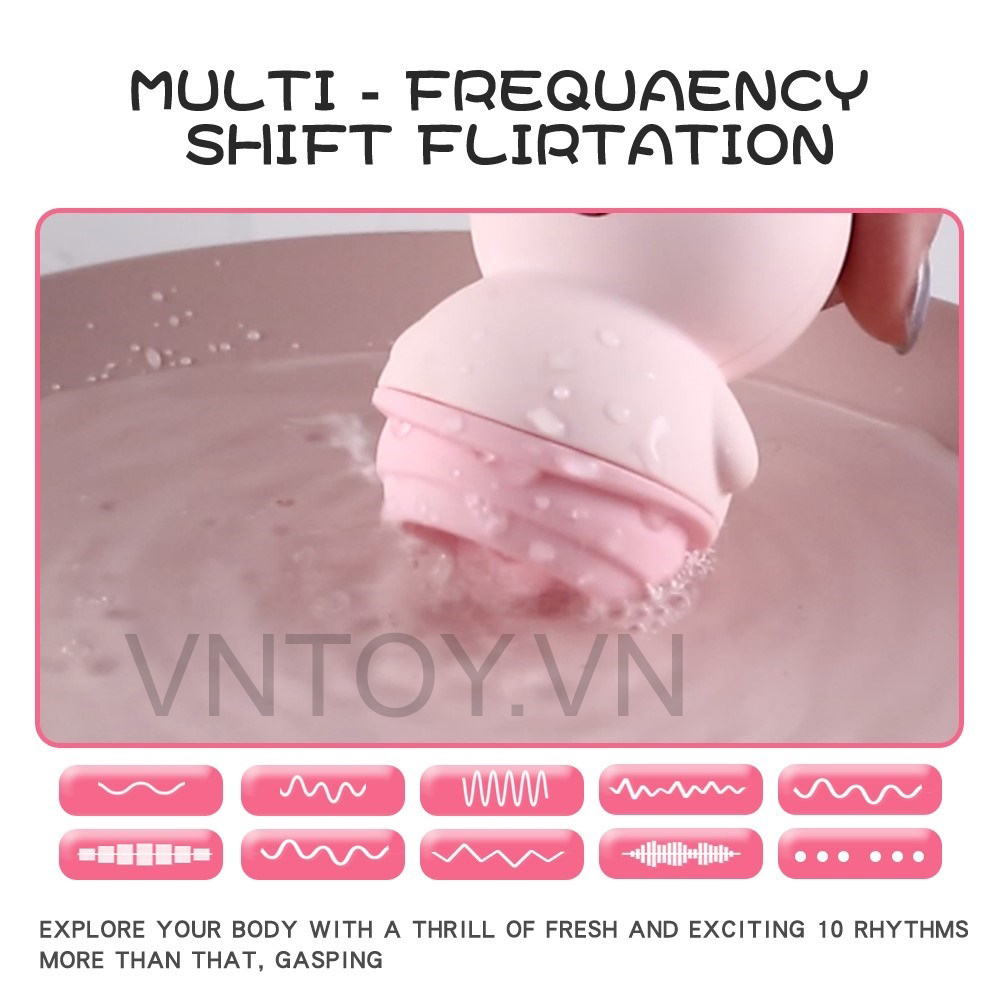 Lưỡi liếm con heo ngụy trang massage điểm G hột le nhũ hoa