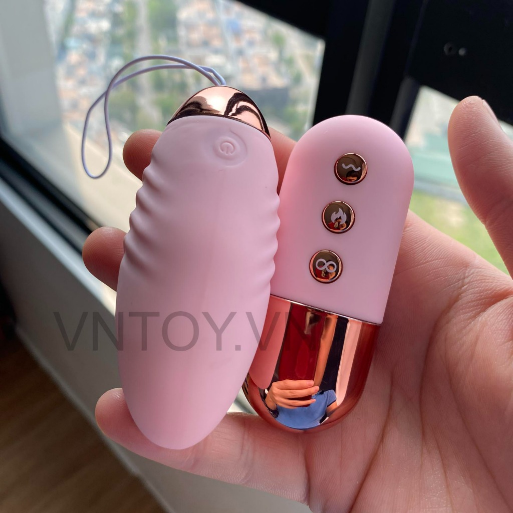 Trứng rung điều khiển từ xa cao cấp Lilo tỏa nhiệt 42 độ siêu mạnh