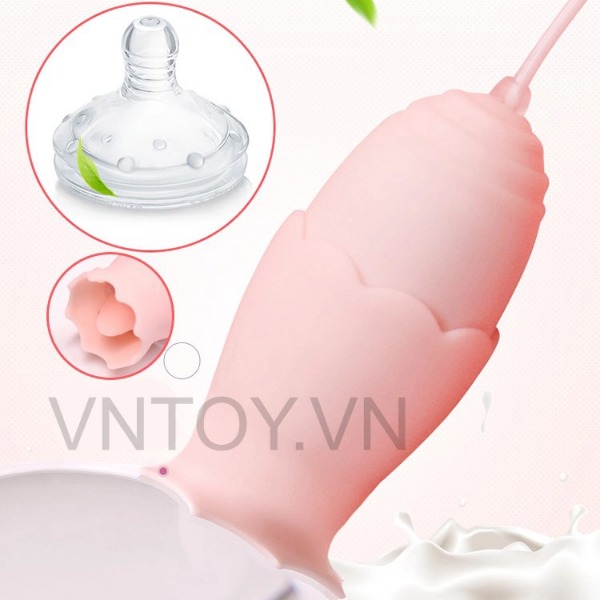 Trứng rung tình yêu 3 đầu có lưỡi liếm cắm USB