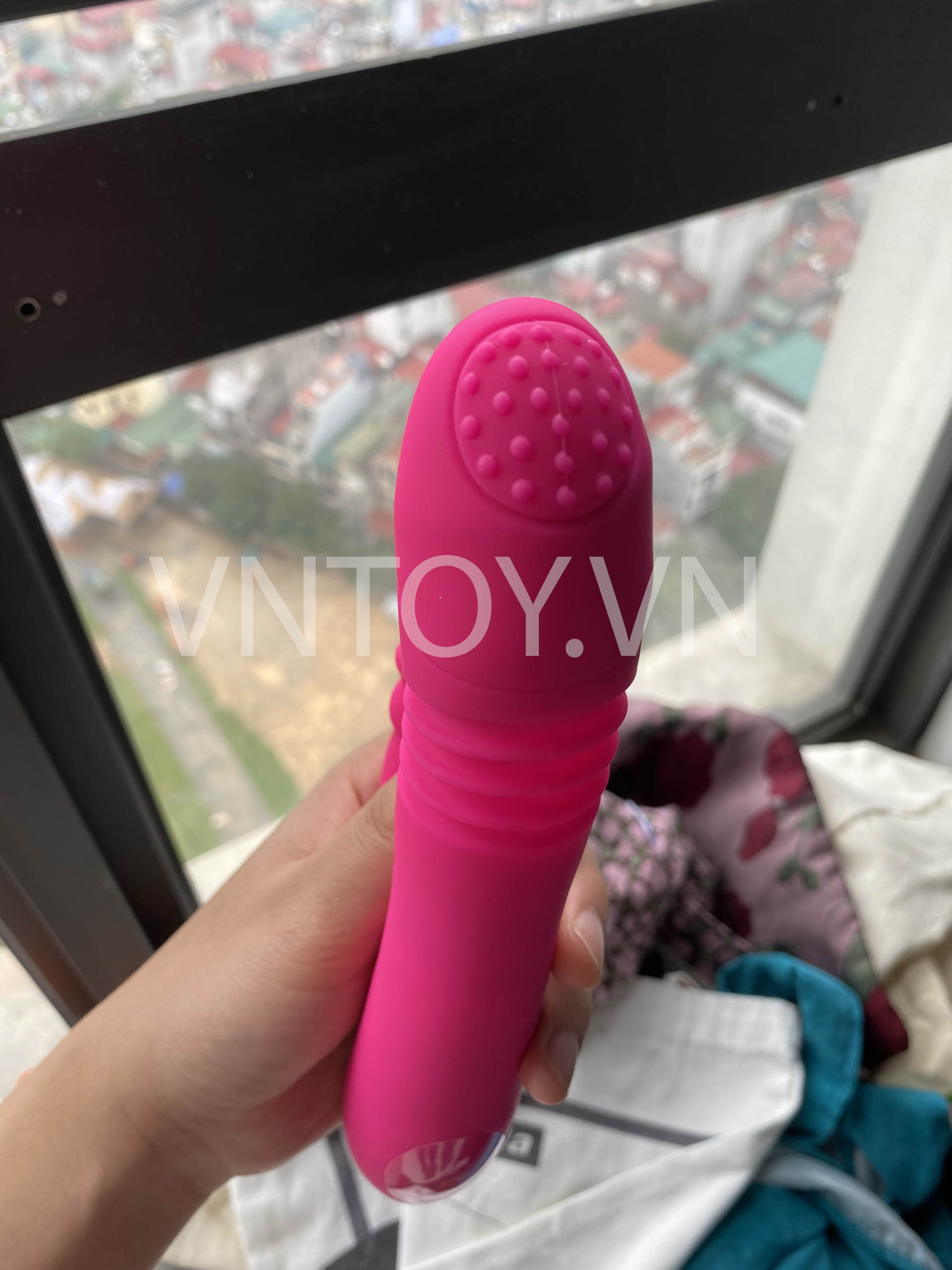 Dương vật giả cầm tay Rabbit rung thụt sưởi ấm