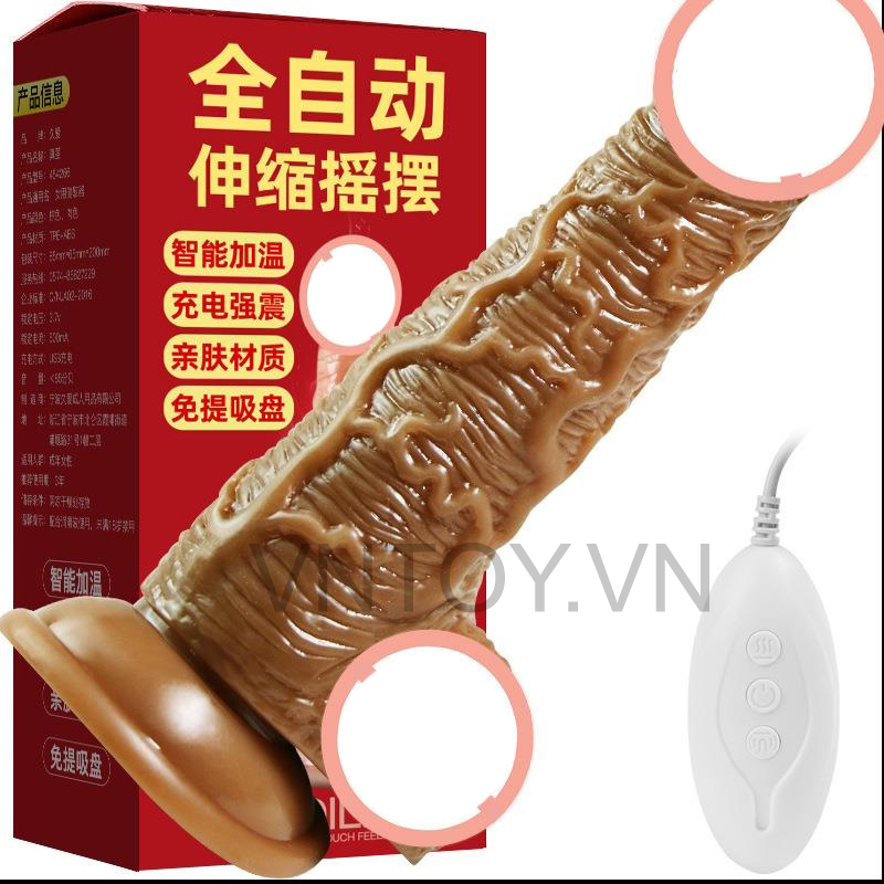 Dương vật giả điều khiển từ xa thò thụt tỏa nhiệt gắn tường