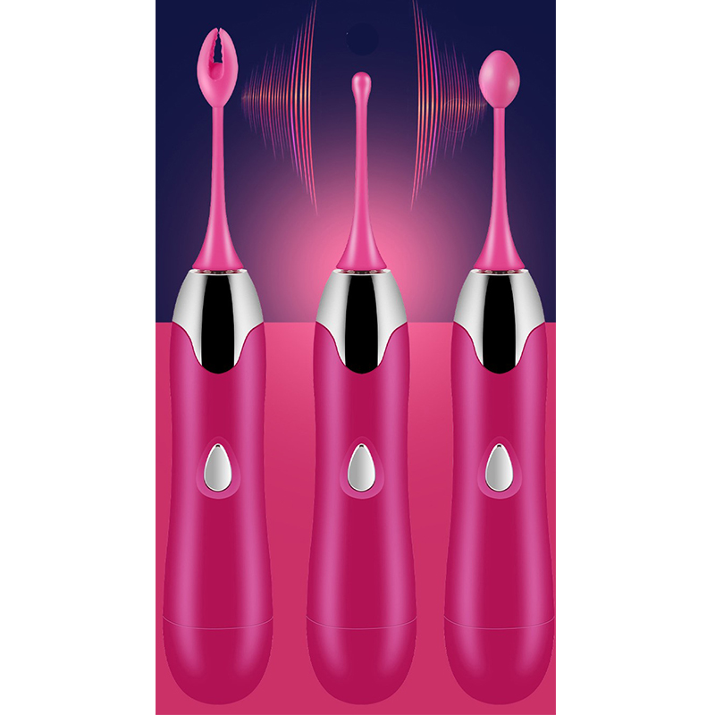 Bút rung điểm G 3 đầu Silicon kích thích âm đạo