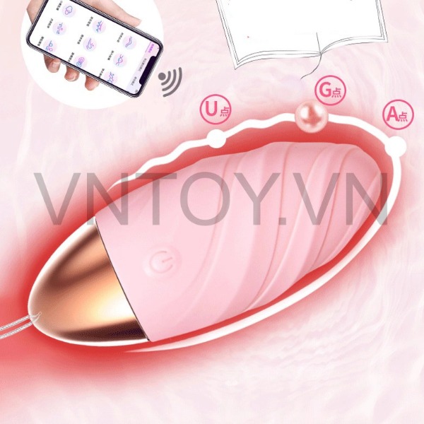 Trứng rung điều khiển từ xa xoắn âm đạo sạc pin