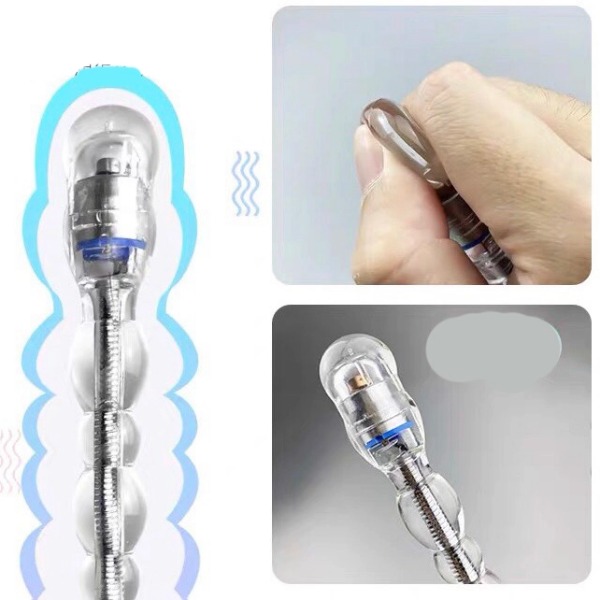 Máy rung hậu môn uốn lượn nhiều thanh bi sạc pin