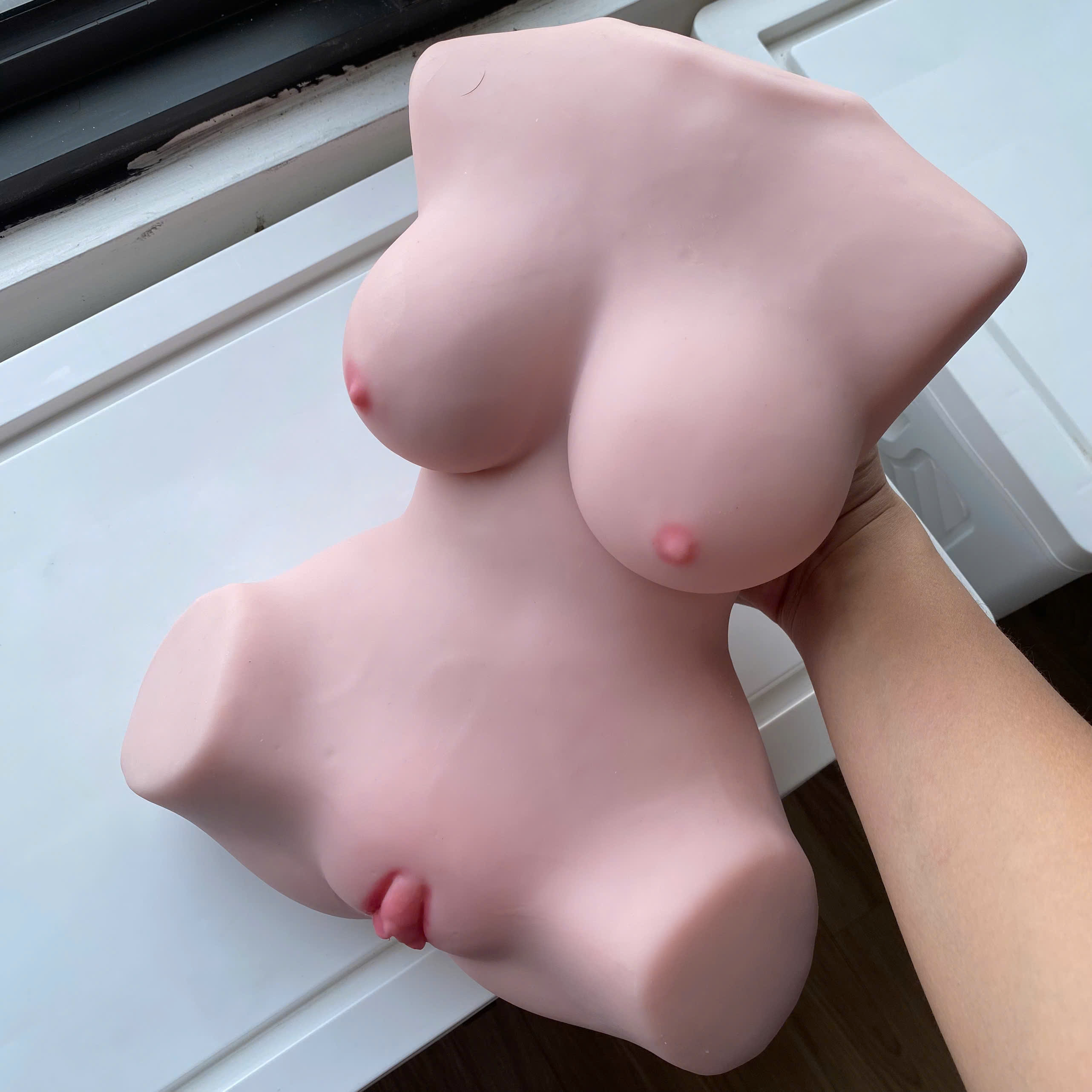 Búp Bê Tình Dục Torso 3kg Silicon Mềm Mại Có Tiếng Rên