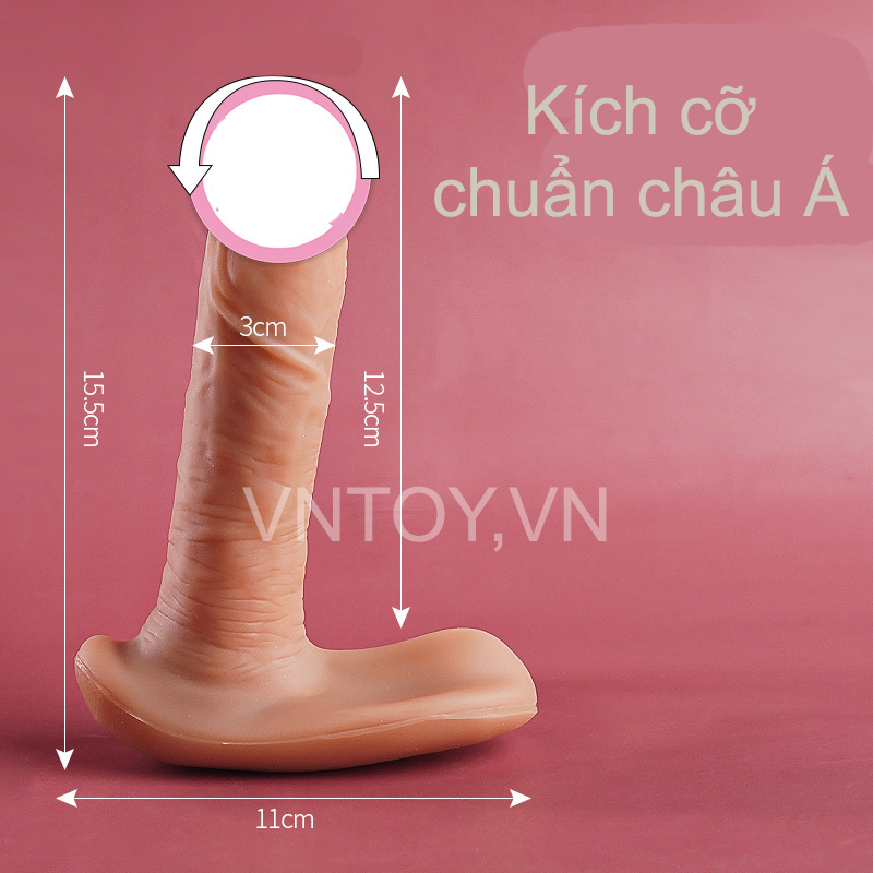 Dương vật giả nhét quần lót rung thụt sưởi ấm điều khiển từ xa