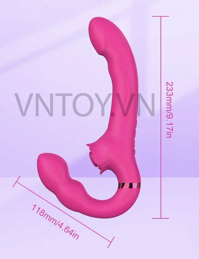 Máy rung âm đạo điều khiển từ xa kích thích 3 điểm