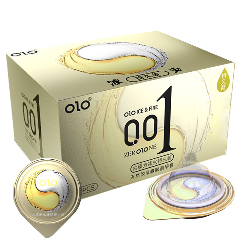 Bao Cao Su OLO Ice & Fire 001 Siêu Mỏng Hiệu Ứng Băng Lửa