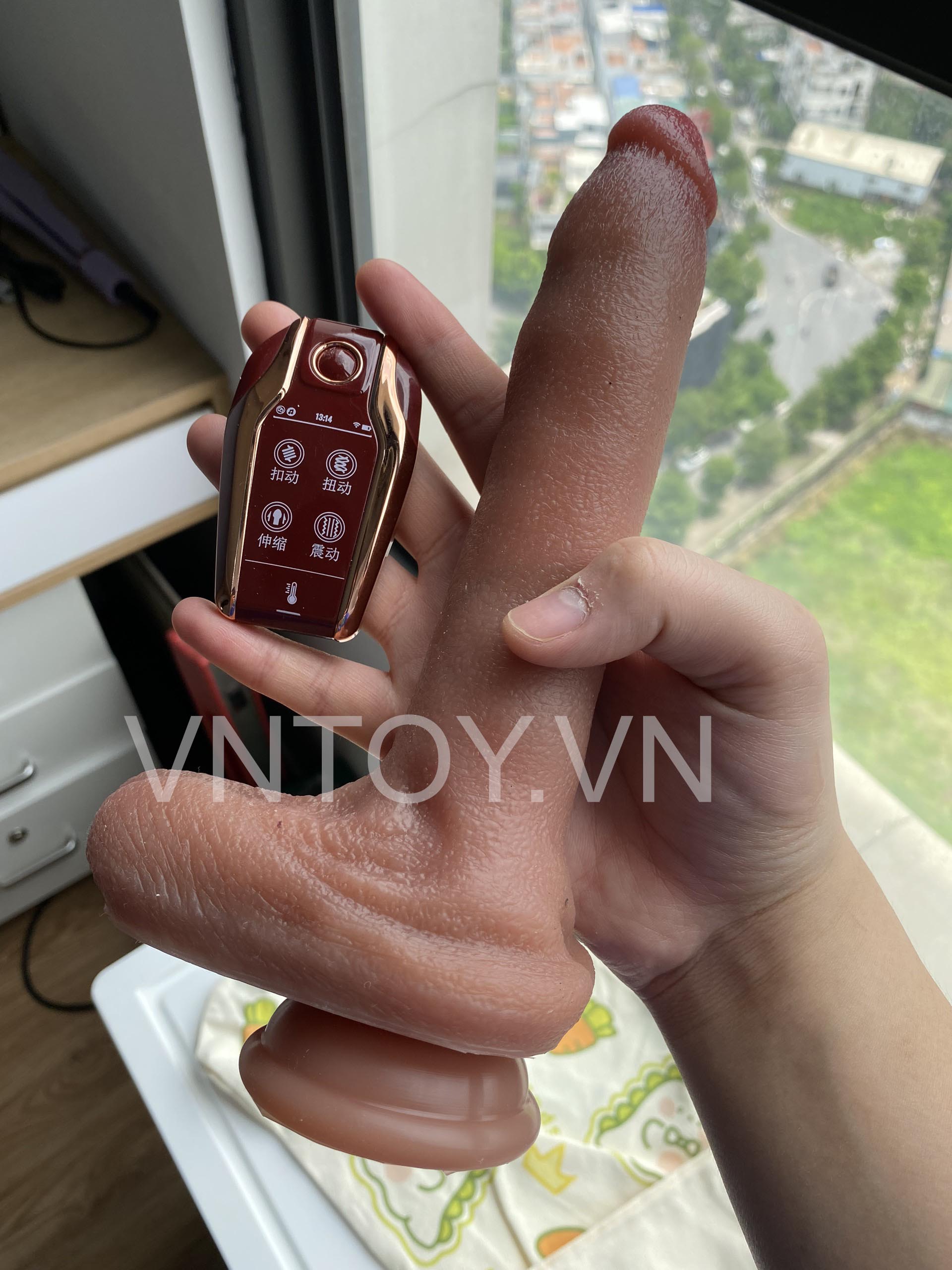 Dương vật giả cao cấp điều khiển từ xa phong cách châu Mỹ