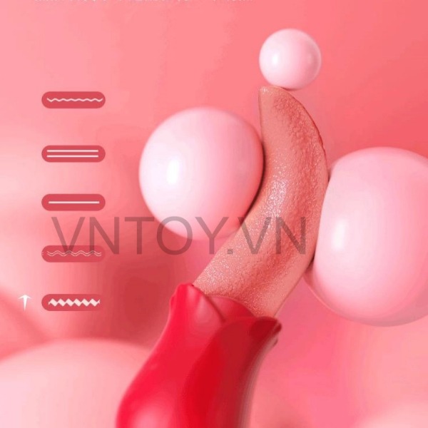 Lưỡi liếm âm đạo Silicon cảm giác như thật rung 12 chế độ