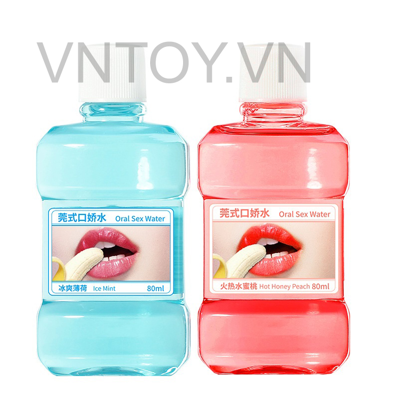 Nước tình yêu Oral Sex Water nóng lạnh dạng chai 80 ml