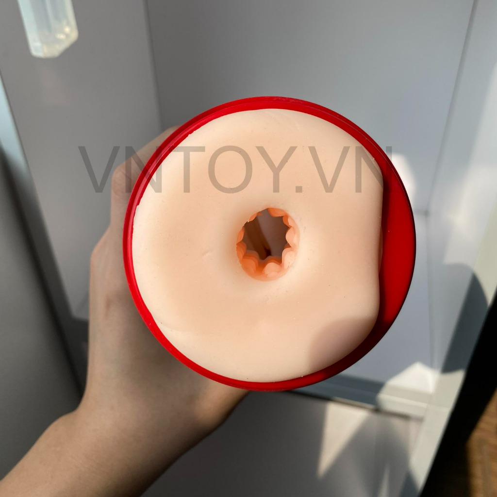 Cốc thủ dâm 2 ngăn lưỡi liếm rên la tỏa nhiệt tự động