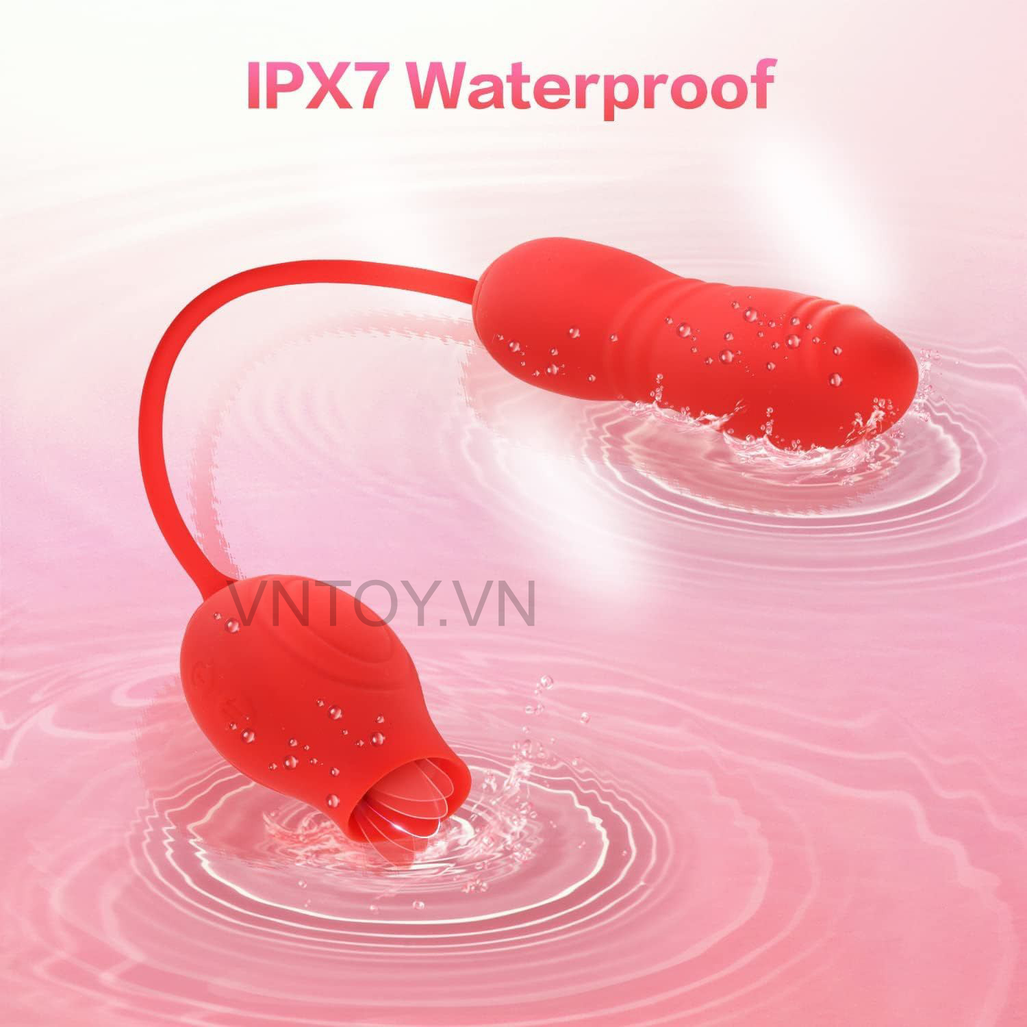 Trứng rung tình yêu thụt tự động kèm lưỡi liếm